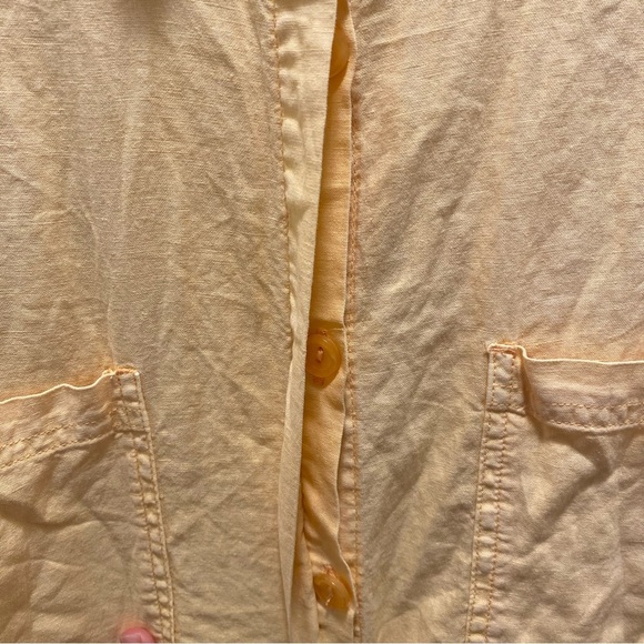 Young Fabulous and Broke sand dollar linen blend button up shirt dress - Picture 5 of 6